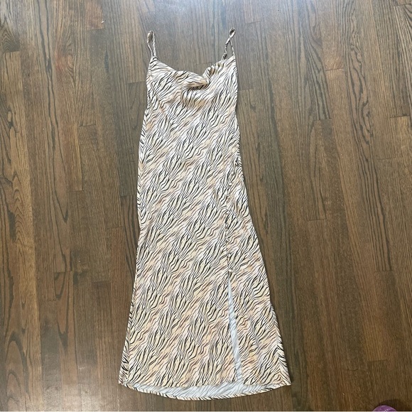 For Love & Lemons Joselyn Zebra Print Midi Dress - Picture 6 of 10